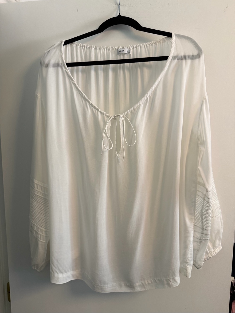 Vince peasant top